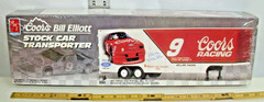 AMT BILL ELLIOT STOCK CAR TRANSPORTER TRAILER MODEL KIT 1:25 BOXED 6019 SEALED