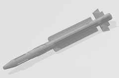 3D Printed 1/72 France MICA IR Infrared Air Air Missile Unpainted Model /4pc