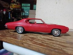 Original 1970 RED Pontiac GTO Promo Dealer Model Plastic