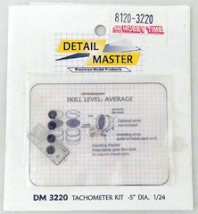 1:24 Scale Tachometer Kit 5″ Dia. – Detail Master #DM-3220
