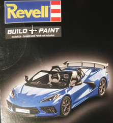 1/25 Revell American Sports Car ’22 Chevy Corvette Cabriolet Convertible # 07750
