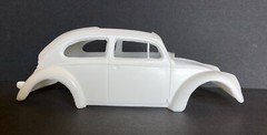 1957 VW CHOPPED OVAL WINDOW RESIN CONVERSION KIT for 1/24 TAMIYA 1966 VW KITS