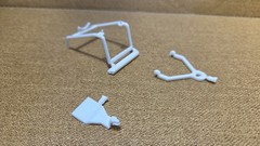 1940 Ford ENGINE STAND, TOW BAR & HITCH 1:25 Scale AMT NEW Model Kit PARTS