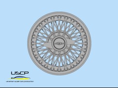 USCP 24P170 1/24 15inch Jaguar Classic Wire wheels Resin kit Upgrade accessories