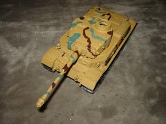 Built 003 Long Barrel German Tank 7-3/4 inches long Well Built & Painted Ex Cond