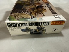 Matchbox 1/76 CHAR B.1 BIS RENAULT FT.17 #40176 – FREE SHIPPING – SEALED