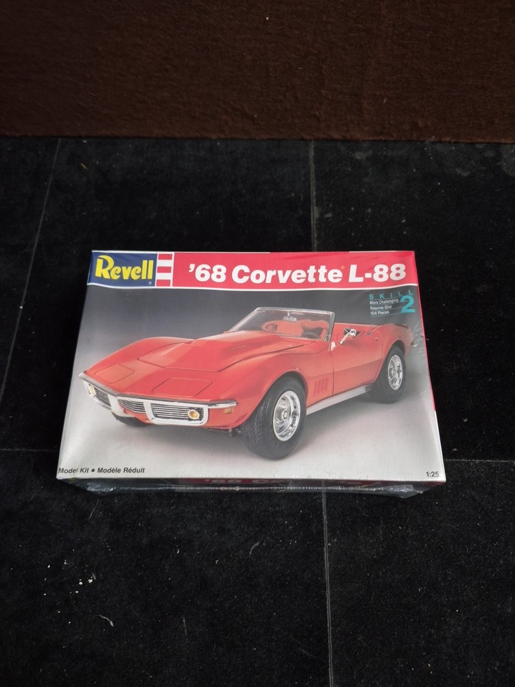 VINTAGE 1988 Revell 1:25 1968 ‘68 Corvette L-88 Model New Sealed