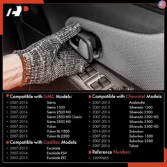 A-Premium – Interior Door Handle Levers Front Rear Driver Passenger –