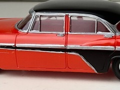 Jo-Han Reissue 1956 DeSoto Sedan Promo Car with Box, Red & Black