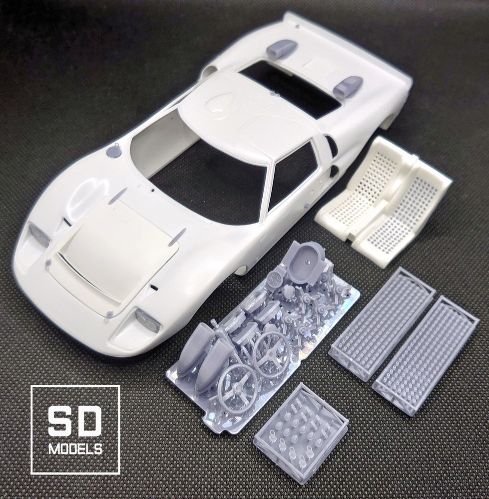 SD-F02 1/24 Ford GT40 Mk.2 Additional Parts, Fujimi Compatible, 3D Printed
