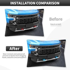 Tow Hook Cover Fit for 2007-2025 Chevy for Silverado 2007-Present Blue