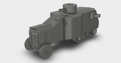 Bullock-Lombard Tank Tractor USSR 1917 Kit 3D Printed 1:87 – 1:24