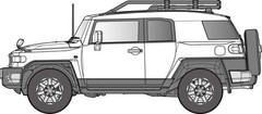 Fujimi 1/24 Toyota FJ Cruiser Plastic Model Kit -NON COLOR-