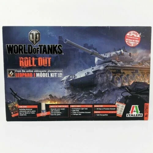 World of Tanks Roll Out Leopard 1, 1:35 Scale Model Kit No. 37507 From Italeri