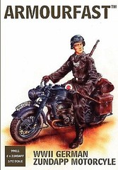 Hat WWII German Zundapp Motorcycles – Plastic Model Military Vehicle Kit – 1/72