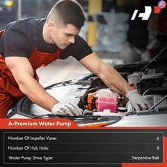 A-Premium Engine Water Pump with O-ring & Pulley Compatible with Suzuki
