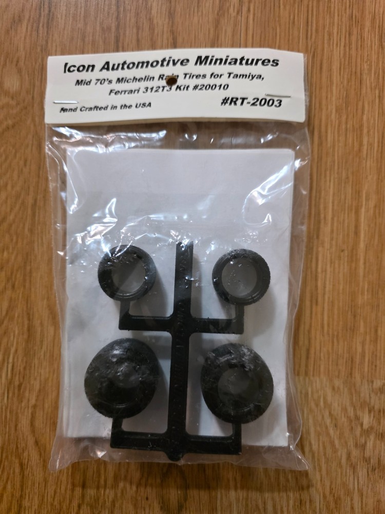 1/20 Icon Automotive Miniatures Rain Tires #RT-2003 for the Tamiya Ferrari 312T3