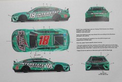 NASCAR DECAL #18 INTERSTATE 2022 TOYOTA SUPPLEMENT SHEET KYLE BUSCH 1/24 JWTBM