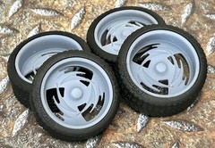 Resin 21/20 Inch: Retro “Intro Sphere” Model car Wheels/Tires 1/24 1/25 scale