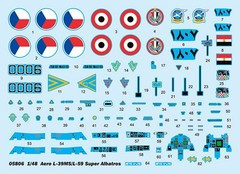 Trumpeter Models 05806 1/48 Aero L39MS/l59 Super Albatros Aircraft Model Kits