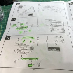 69 Boss 302 Mustang Chassis & Interior PTS W Instructions 1:25 LBR Model Parts