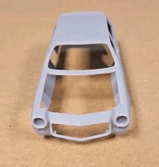 ABS-LIKE RESIN 3D PRINTED 1/25 1971 CHEVY VEGA WAGON BODY SET, COWL HOOD