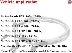 SuperATV Polaris Extended Front/Rear Brake Lines for Polaris RZR 800 / S 800/4