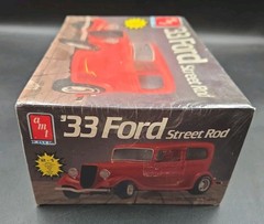 AMT ERTL Red ‘33 Ford Street Rod 1/25 Model Kit 1987 New Sealed #6714 Vintage