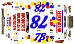 #78 Kurt Busch Wonder 2013 1/64th Scale Nascar Waterslide Decals