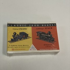 Glencoe Iron Horse Locos Central Pacific & Cabbage Stack 1/120 03602 New Sealed
