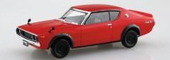 AOSHIMA 1/32 The Snap Kit Series Nissan C110 Skyline GT-R Red Color Coded Plasti