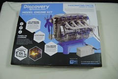 DISCOVERY MINDBLOWN Model Engine Kit w/ Moving Motor Parts and LED Lights