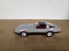K 1982 Corvette Anniversary Dealer Promo Model 1/25 AMT 2 Tone Gray/Red