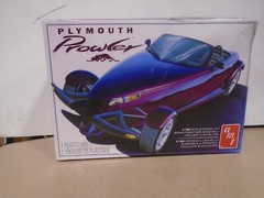 AMT #1083 PLYMOUTH PROWLER METALLIC PURPLE COLOR 1/25 SCALE PLASTIC MODEL KIT