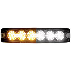 5 In. LED Emergency Warning Flash Strobe Light Amber/Clear