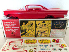 **RARE ORIGINAL VINTAGE AMT CRAFTSMAN KIT 1960 PONTIAC BONNEVILLE HT **COMPLETE!