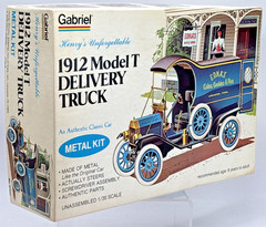 Vintage 1977 Gabriel 1912 Model T Delivery Truck Metal Kit Sealed Contents!