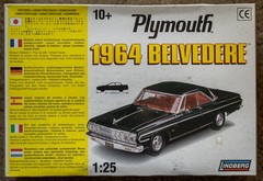 Lindberg 1:25 1964 Plymouth Belvedere (stock) – Factory Sealed – 2 engines