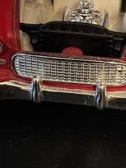 1955 CHEVY BEL-AIR 1:43 SCALE DIECAST PULLBACK CAR RED WHITE SS5720