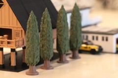 1/64 Scale Trees Set of 6 Diorama Scenery Diecast Car Display S Scale Model 5in