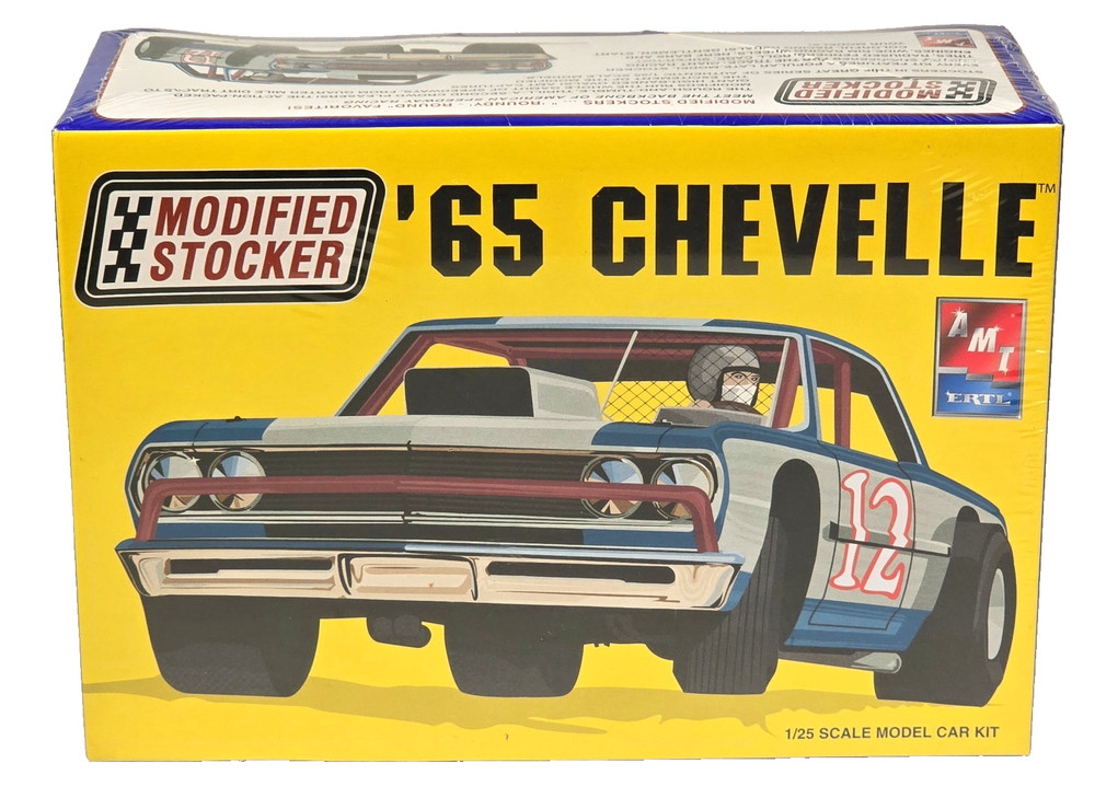 AMT ERTL ’65 Chevelle Modified Stocker Race Car Plastic Model Kit 21651P, New
