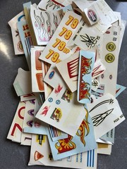 Vintage 20’s-60’s AMT/ Monogram, Etc. Model Kit Instructions Lot of 22 w Decals