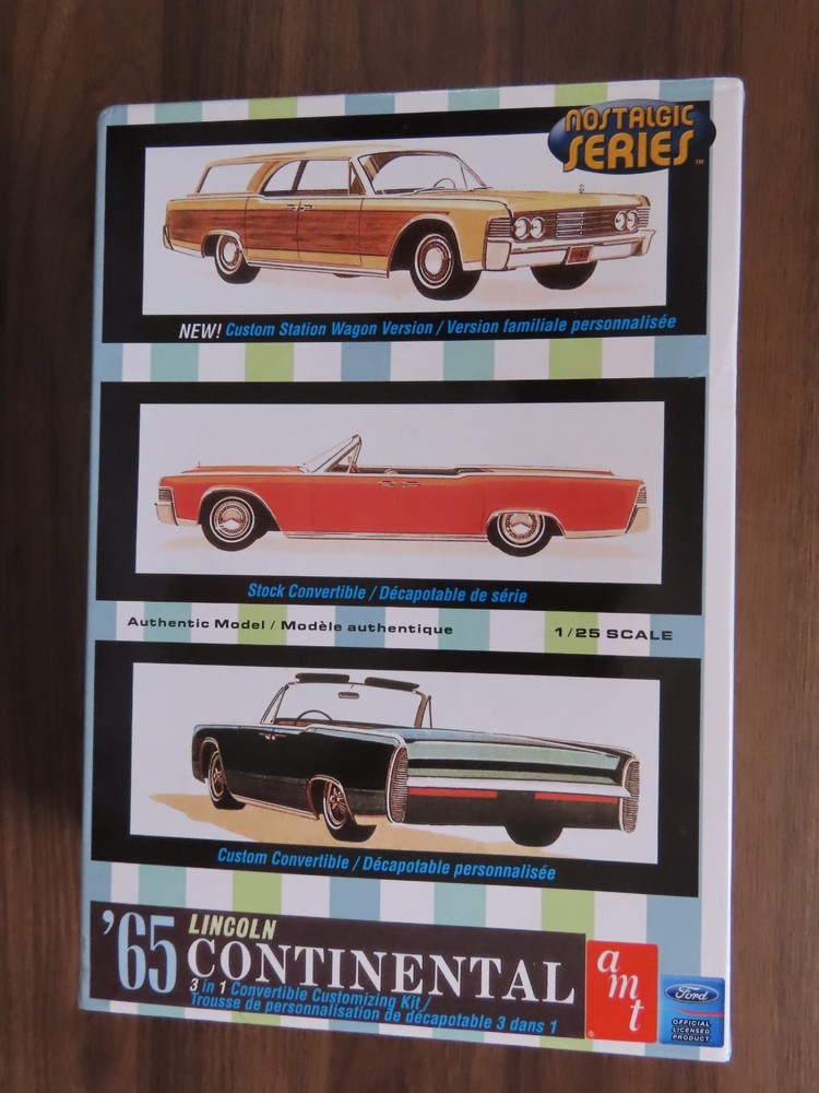 AMT 1/25 ’65 LINCOLN CONTINENTAL (3 in 1 Convertible Customizing Kit) (38402)