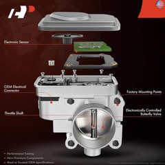 A-Premium Throttle Body Assembly Compatible with Ford Models – F250 F350 Super