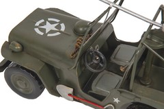 1941 Willys Overland Army Military Jeep MB Metal Model 11.5″ Automotive Decor