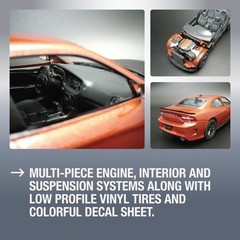 AMT 2021 Dodge Charger RT All New Tooling 1:25 Scale Model Small, Multicolor