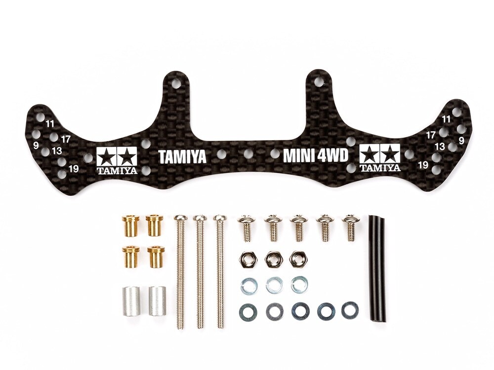 Tamiya MINI 4WD HG CARBON WIDE REAR PLATE (1.5mm) Upgrade Parts 15499