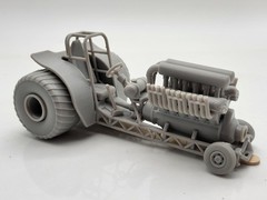 Mini V12 Pulling Tractor 1/25 Scale Resin Model Kit