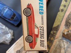 🔥VTG 1965 COX GAS POWERED CORVETTE STING RAY ORIGINAL BOX COMPLETE W/ GLOW FUEL