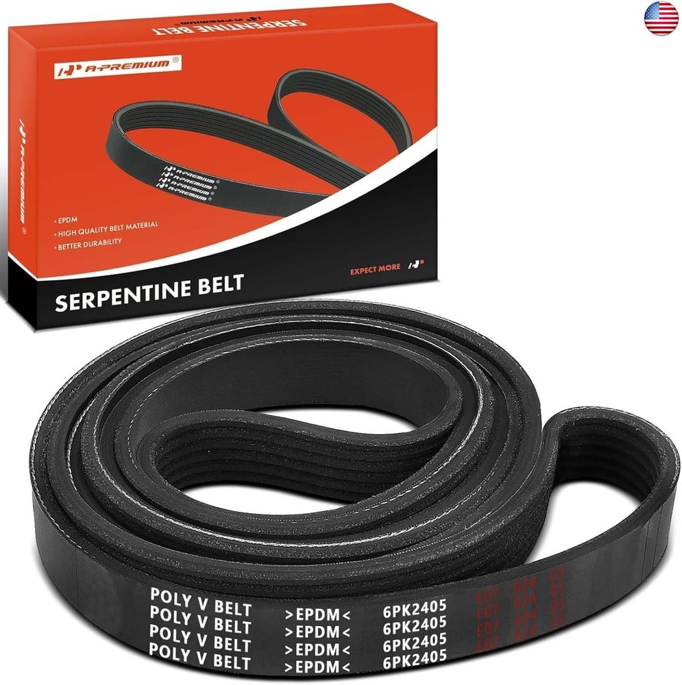 A-Premium 94.67 In Engine Serpentine Belt Compatible with Audi, Chevy, Dodge,